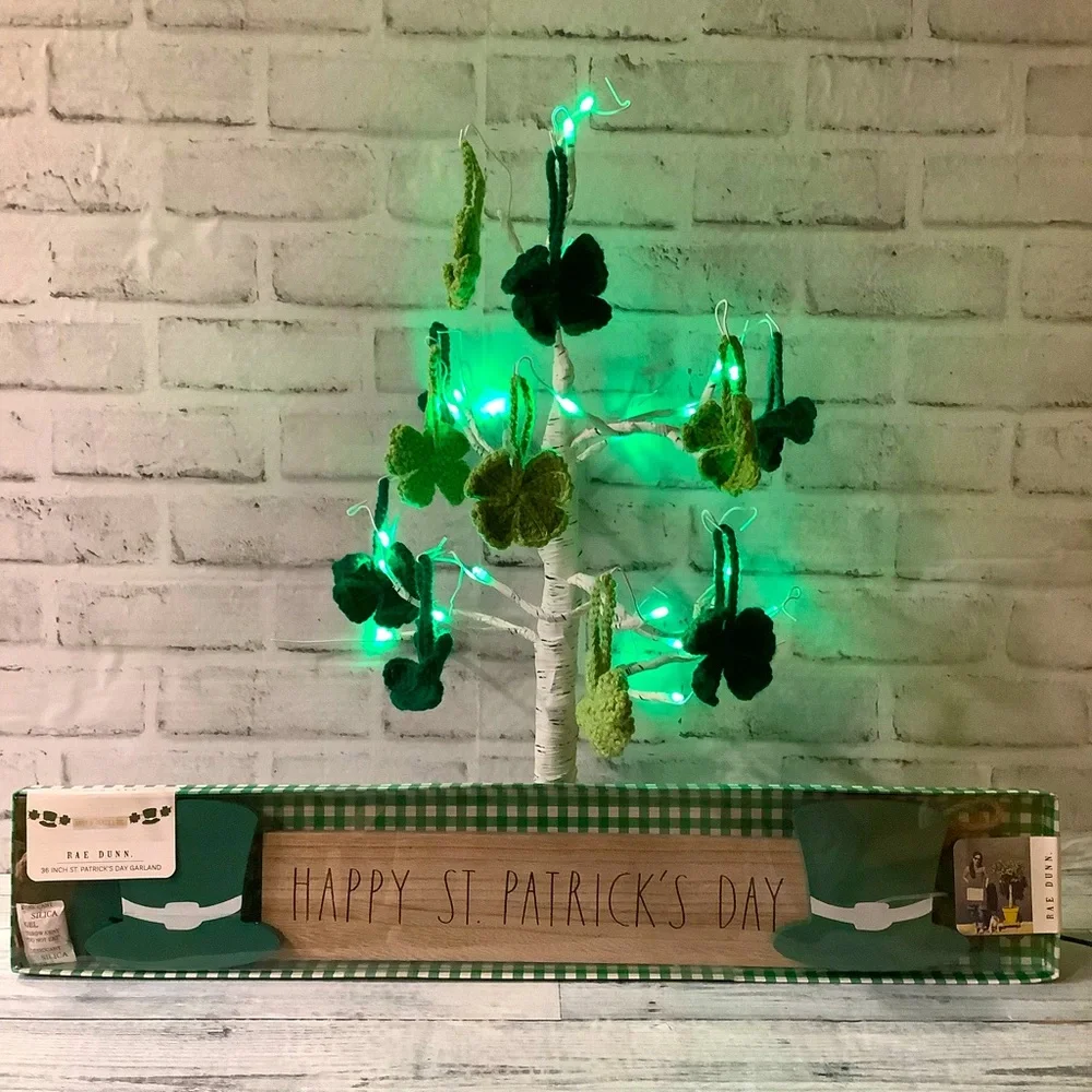 Rae Dunn 36” Happy St. Patrick’s Day Wood Garland